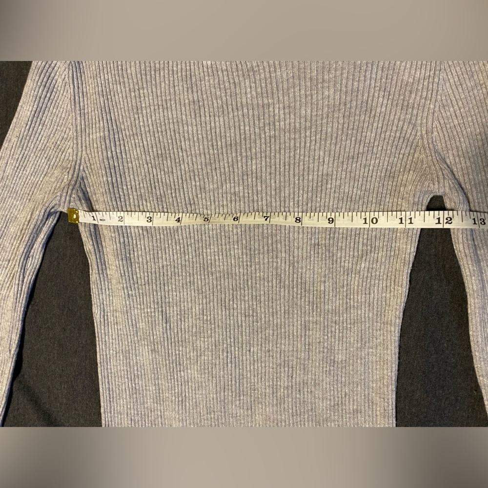 Grey Fitted Crew Neck - Picture 3 of 5
